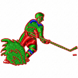 Hockey Embroidery Design 11